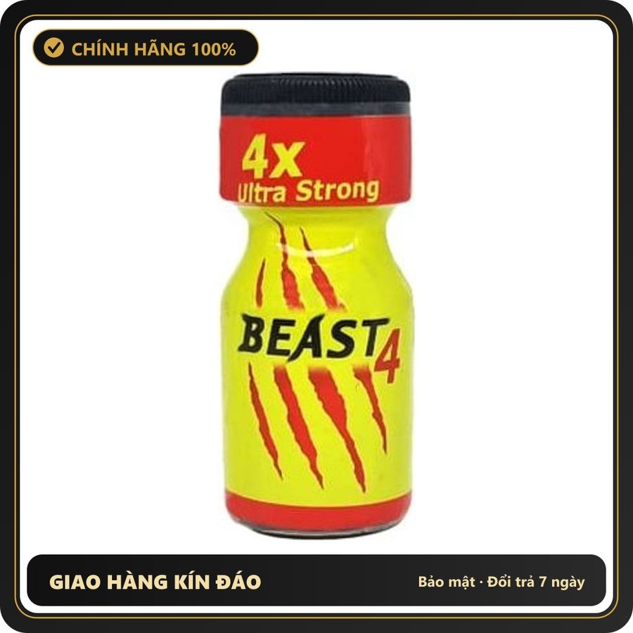 Popper Chính Hãng Tăng Cảm Xúc Cho Cuộc Yêu Popper Beast 4x Ultra Strong 10ml - Snapshop Chính Hãng