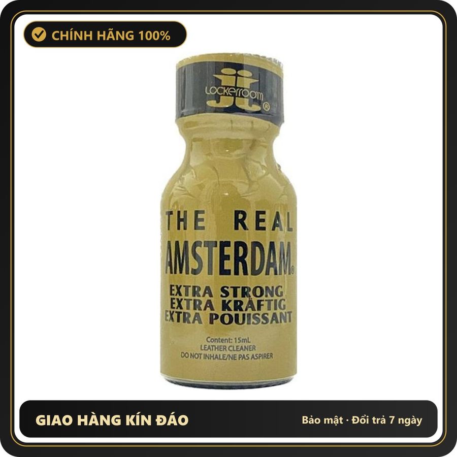 Popper Chính Hãng Tăng Cảm Xúc Cho Cuộc Yêu Popper Real Amsterdam Extra Strong 15ml (JJ) - Snapshop Chính Hãng