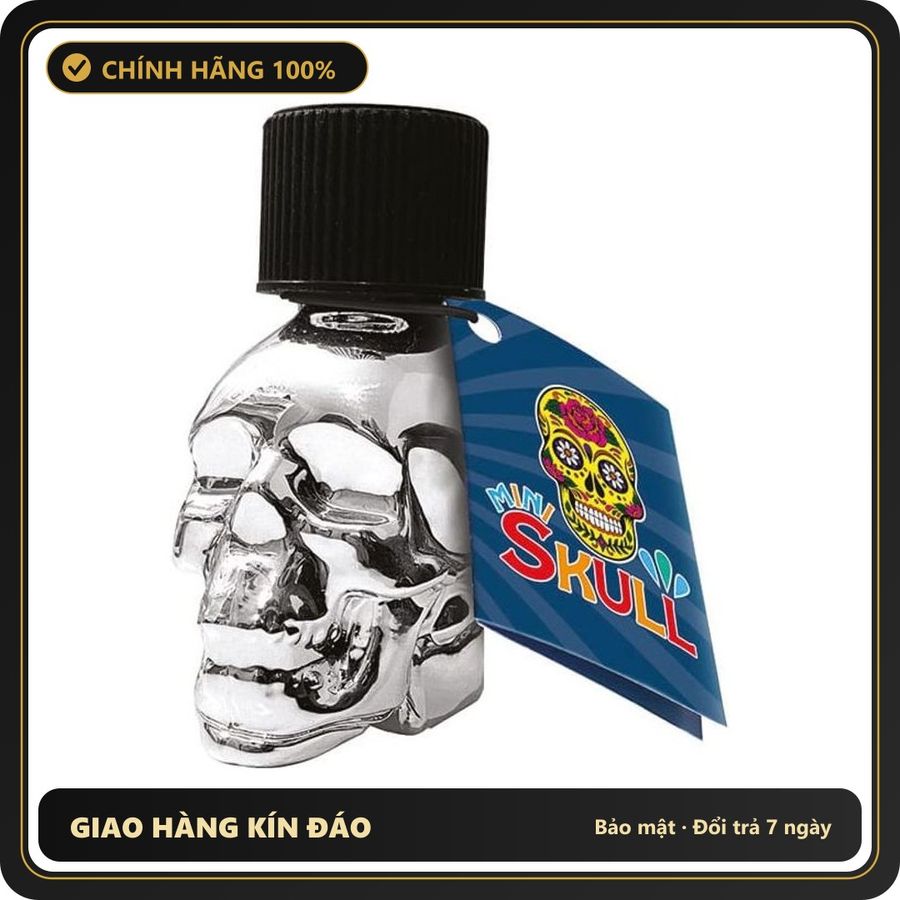 Popper Chính Hãng Tăng Cảm Xúc Cho Cuộc Yêu Popper Mini Skull Quick Silver 15ml - Snapshop Chính Hãng