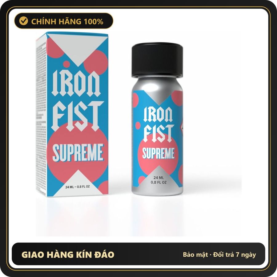 Popper Chính Hãng Tăng Cảm Xúc Cho Cuộc Yêu Popper Iron Fist Supreme 24ml - Snapshop Chính Hãng
