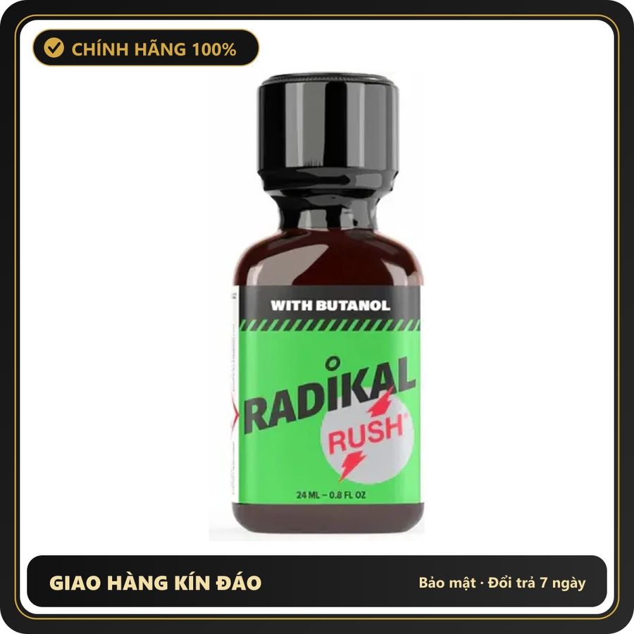 Popper Chính Hãng Tăng Cảm Xúc Cho Cuộc Yêu Popper Radikal Rush with Butanol PWD 24ml - Snapshop Chính Hãng