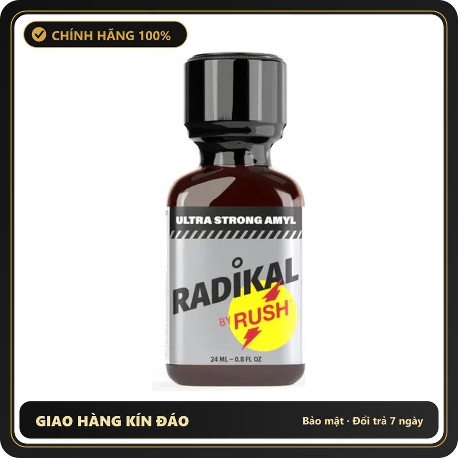 Popper Chính Hãng Tăng Cảm Xúc Cho Cuộc Yêu Popper Radikal Rush Ultra Strong Amyl PWD 24ml - Snapshop Chính Hãng