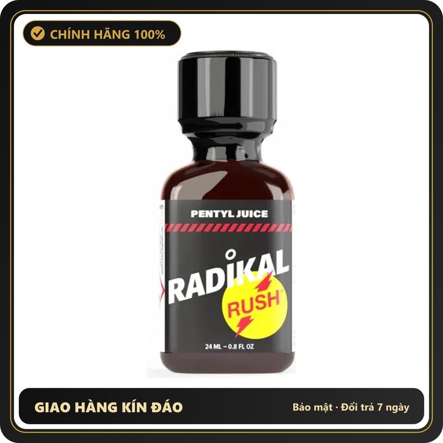 Popper Chính Hãng Tăng Cảm Xúc Cho Cuộc Yêu Popper Radikal Rush Pentyl Juice PWD 24ml - Snapshop Chính Hãng
