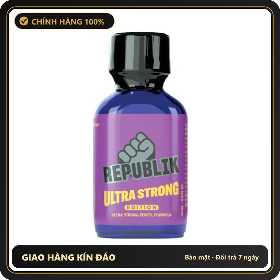 Popper Chính Hãng Tăng Cảm Xúc Cho Cuộc Yêu Popper Republik Ultra Strong 24ml - Snapshop Chính Hãng