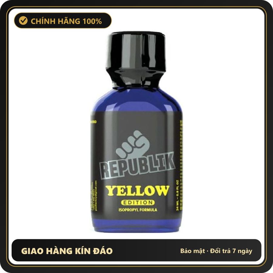 Popper Chính Hãng Tăng Cảm Xúc Cho Cuộc Yêu Popper Republik Yellow Edition 24ml - Snapshop Chính Hãng