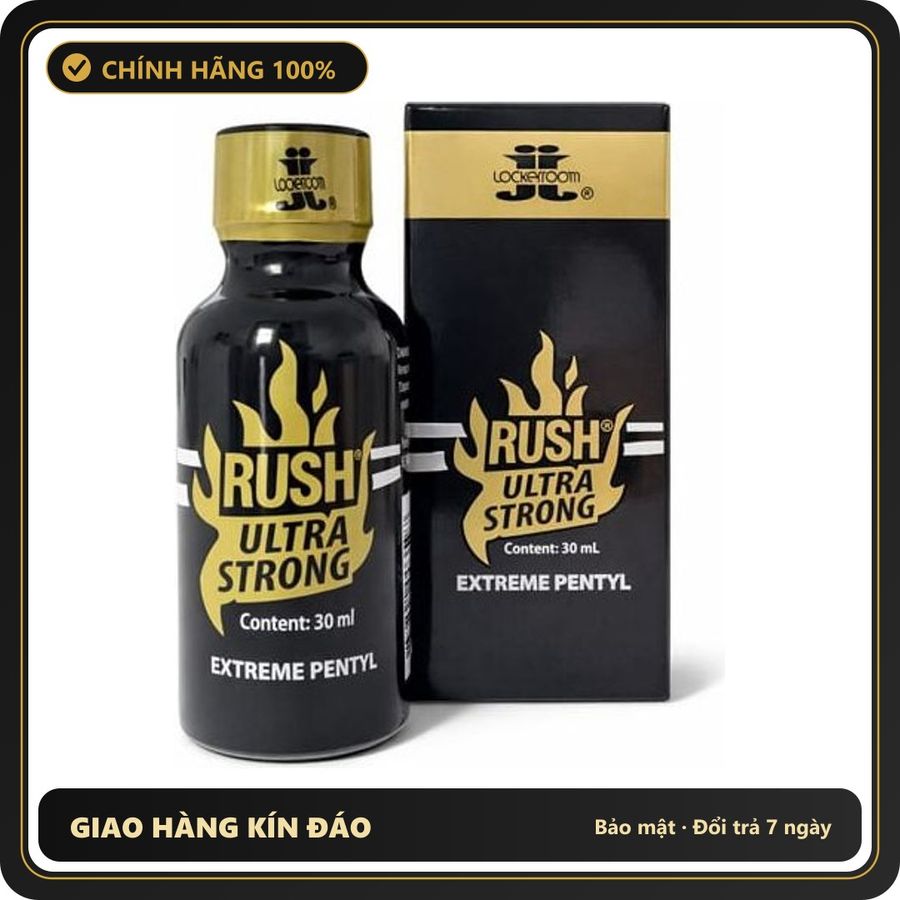 Popper Chính Hãng Tăng Cảm Xúc Cho Cuộc Yêu Popper Rush Ultra Strong Gold Extreme Pentyl 30ml (JJ) - Snapshop Chính Hãng