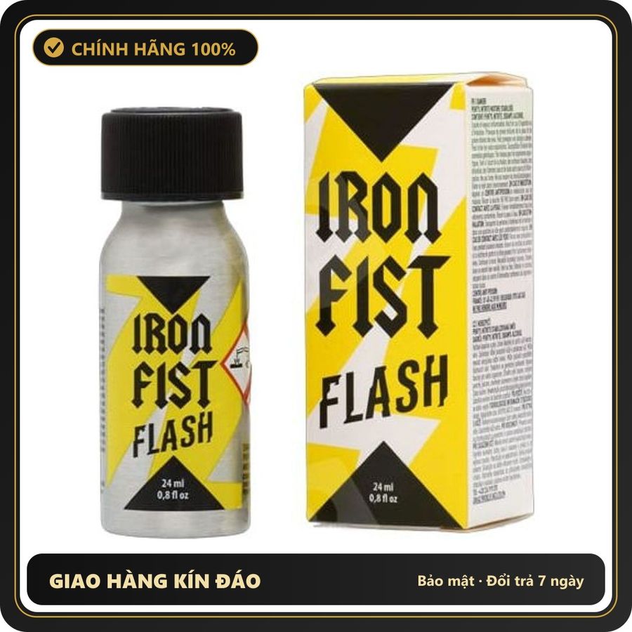 Popper Chính Hãng Tăng Cảm Xúc Cho Cuộc Yêu Popper Iron Fist Flash 24ml - Snapshop Chính Hãng