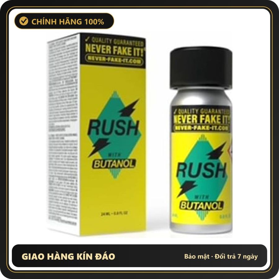 Popper Chính Hãng Tăng Cảm Xúc Cho Cuộc Yêu Popper Rush Butanol 24ml Aluminium - Snapshop Chính Hãng