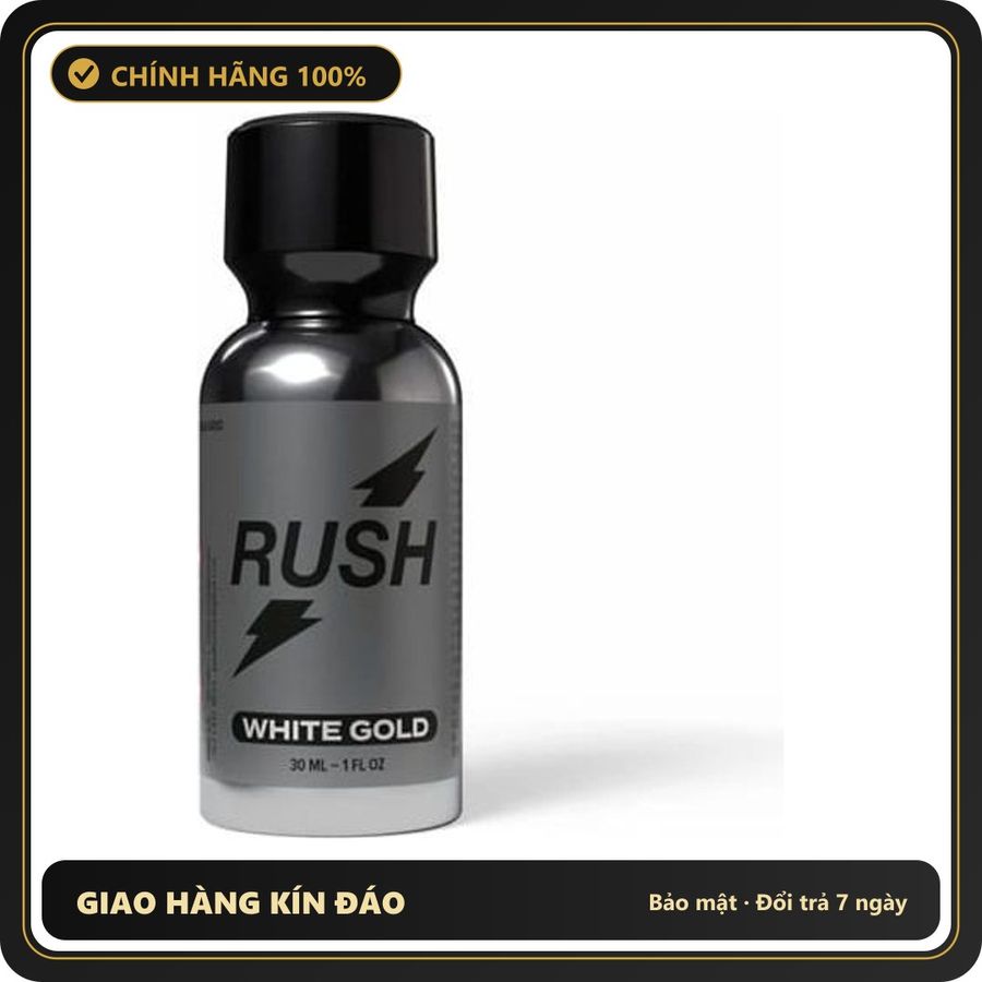 Popper Chính Hãng Tăng Cảm Xúc Cho Cuộc Yêu Popper Rush White Gold 30ml - Snapshop Chính Hãng