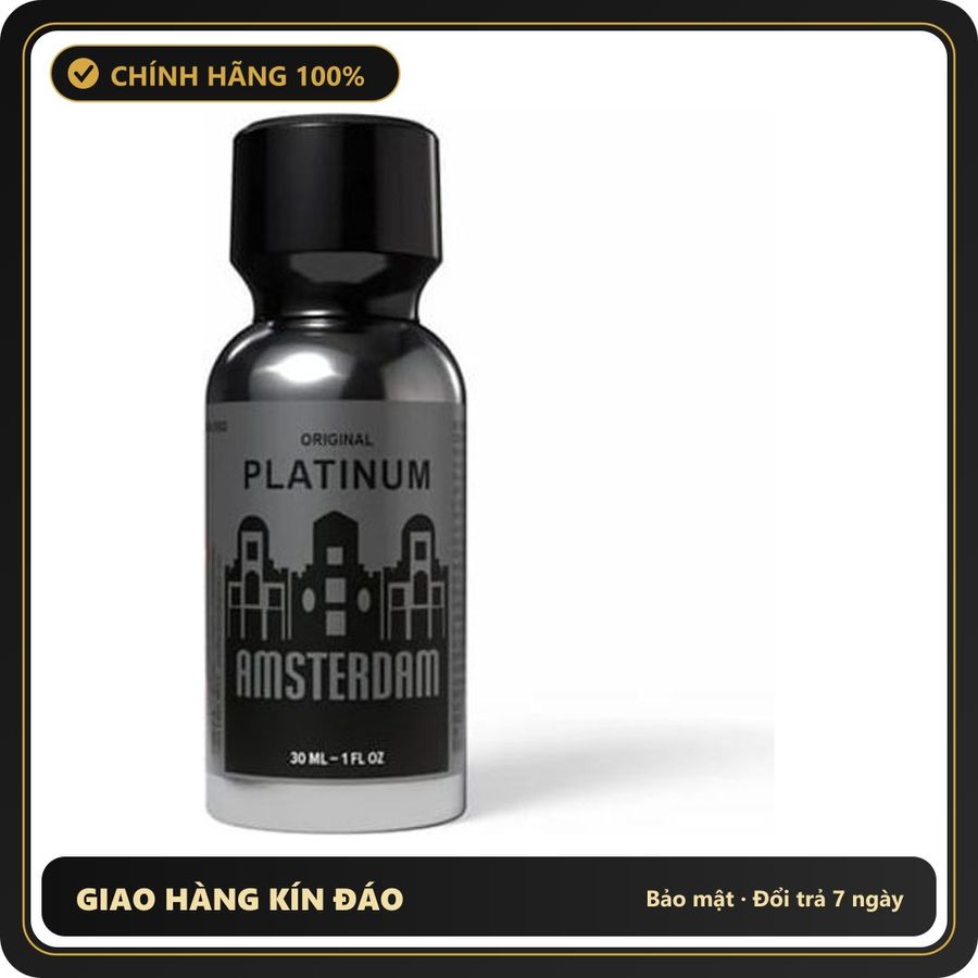 Popper Chính Hãng Tăng Cảm Xúc Cho Cuộc Yêu Popper Amsterdam Original Platinum 30ml - Snapshop Chính Hãng