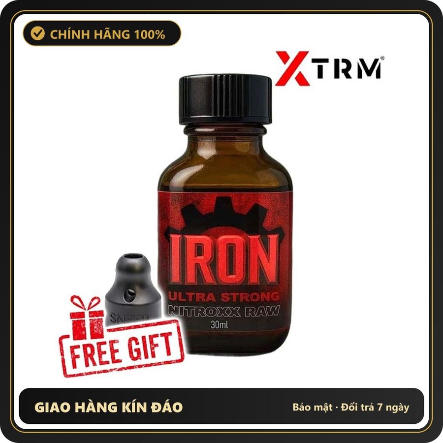 Popper Chính Hãng Tăng Cảm Xúc Cho Cuộc Yêu Popper Iron Nitroxx Raw 30ml - Snapshop Chính Hãng
