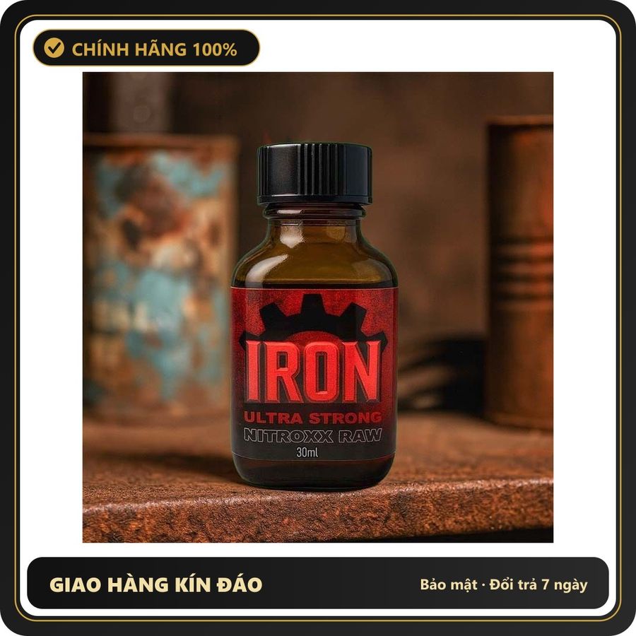 Tinh Dầu Hít Thư Giãn Dành Cho Người Lớn Popper Iron Nitroxx Raw 30ml - Snapshop Chính Hãng