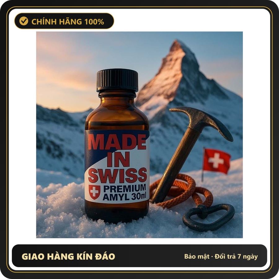 Tinh Dầu Hít Thư Giãn Dành Cho Người Lớn Popper Made In Swiss Premium Amyl 30ml - Snapshop Chính Hãng