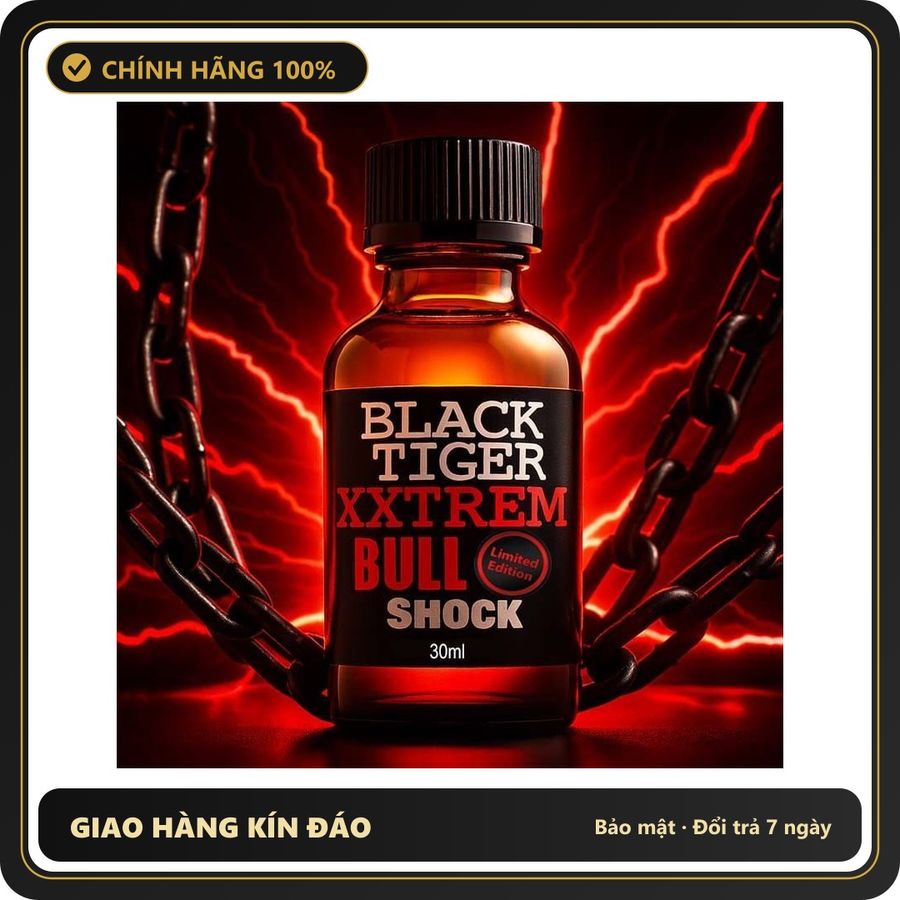 Tinh Dầu Hít Thư Giãn Dành Cho Người Lớn Popper Black Tiger Xxtrm Bull Shock 30ml - Snapshop Chính Hãng