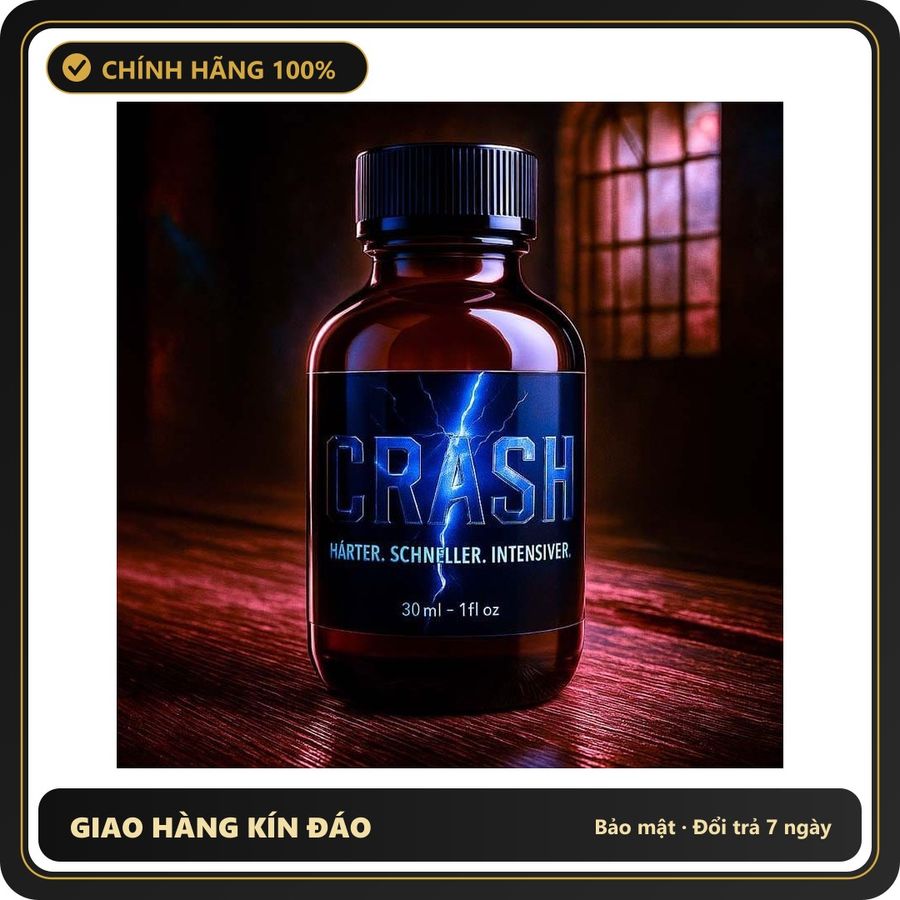Tinh Dầu Hít Thư Giãn Dành Cho Người Lớn Popper Crash Harder, Faster & More intense 30ml - Snapshop Chính Hãng