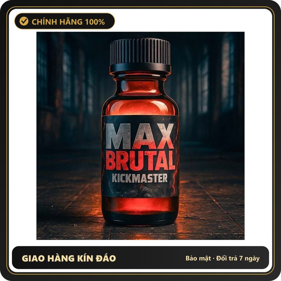 Tinh Dầu Hít Thư Giãn Dành Cho Người Lớn Popper Max Brutal Kickmaster 30ml - Snapshop Chính Hãng