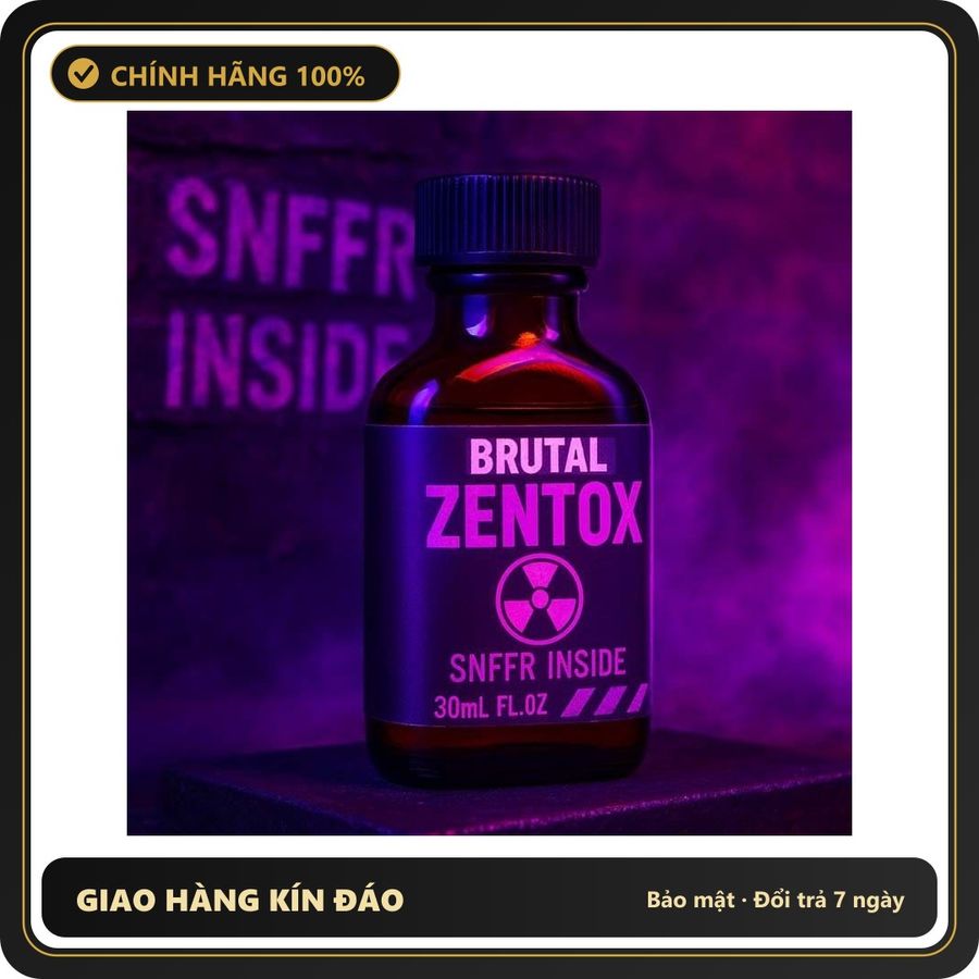 Tinh Dầu Hít Thư Giãn Dành Cho Người Lớn Popper Zentox Brutal - The Scene Formula 30 ml - Snapshop Chính Hãng