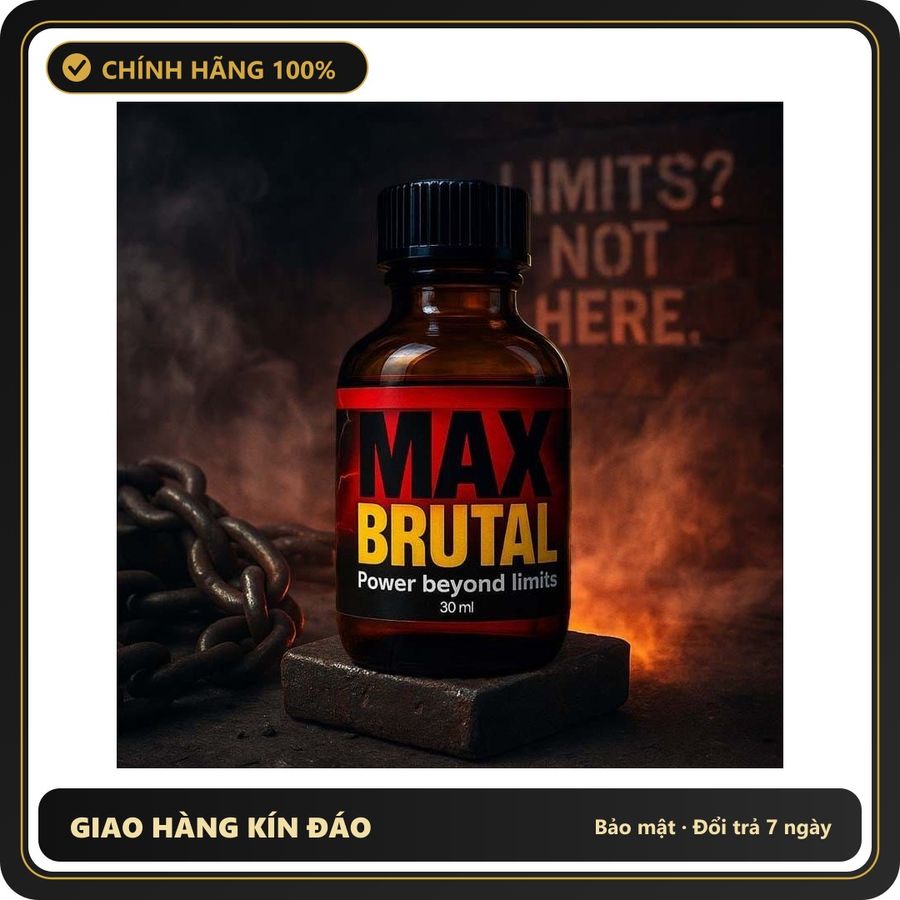 Tinh Dầu Hít Thư Giãn Dành Cho Người Lớn Popper Max Brutal 30ml - Snapshop Chính Hãng