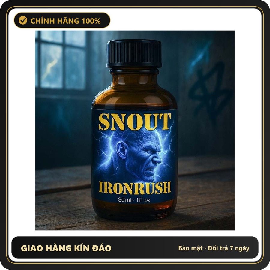 Tinh Dầu Hít Thư Giãn Dành Cho Người Lớn Popper Snout Iron Rush 30ml - Snapshop Chính Hãng