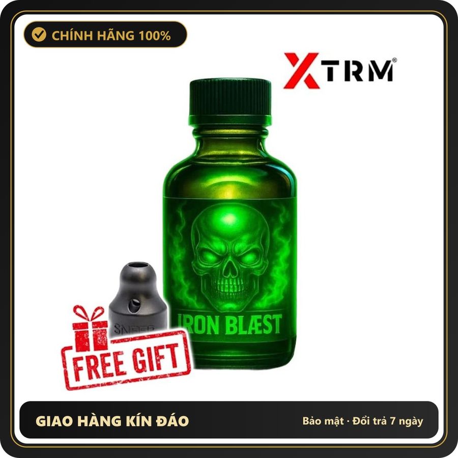 Popper Chính Hãng Tăng Cảm Xúc Cho Cuộc Yêu Popper Iron Blast Green 30ml - Snapshop Chính Hãng