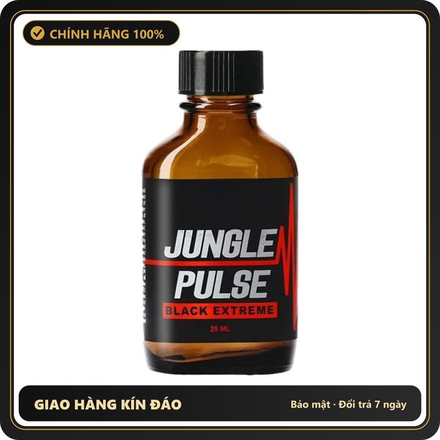 Popper Chính Hãng Tăng Cảm Xúc Cho Cuộc Yêu Popper Jungle Pulse Black Extreme 25ml - Snapshop Chính Hãng