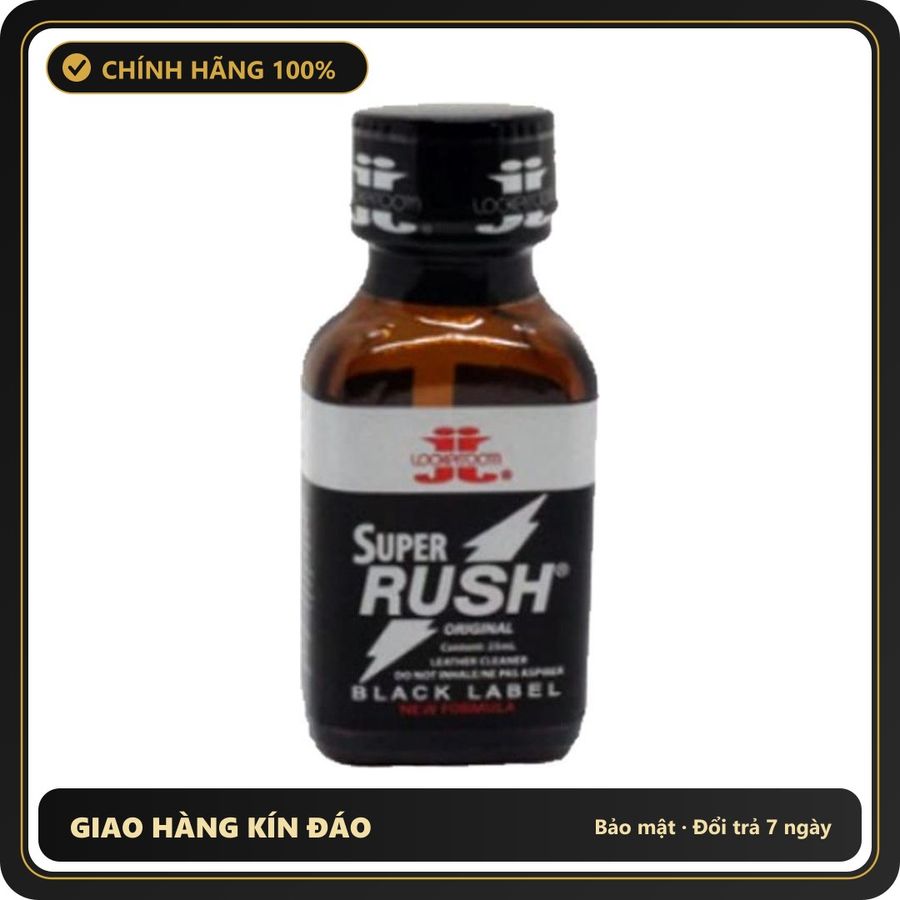 Popper Chính Hãng Tăng Cảm Xúc Cho Cuộc Yêu Popper Rush Black Retro 25ml (JJ) - Snapshop Chính Hãng