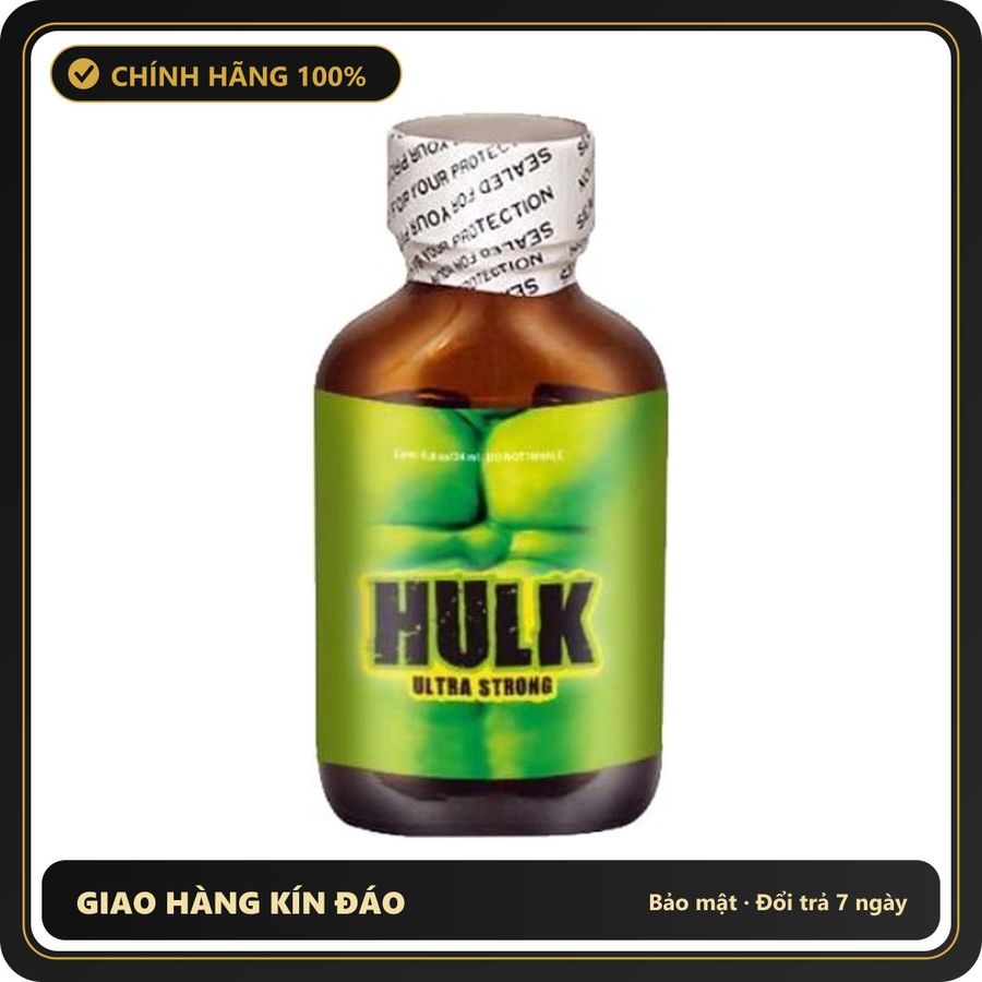 Popper Chính Hãng Tăng Cảm Xúc Cho Cuộc Yêu Popper Hulk Ultra Strong 24ml - Snapshop Chính Hãng