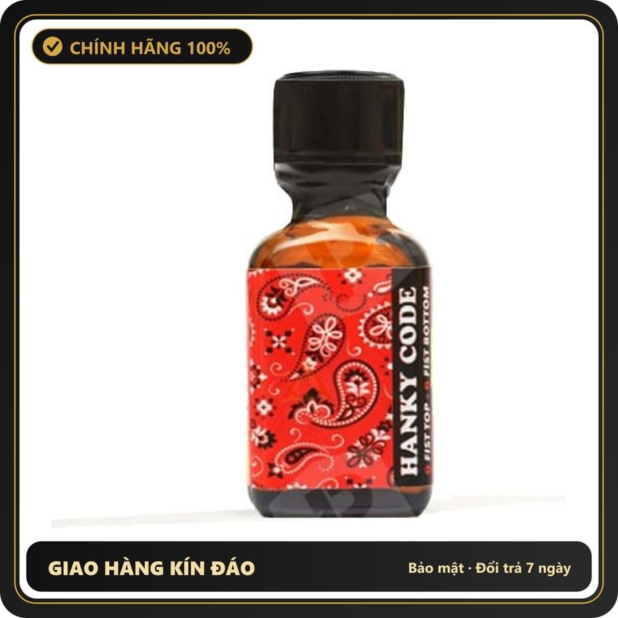 Popper Chính Hãng Tăng Cảm Xúc Cho Cuộc Yêu Popper Hanky Code Red 24ml - Snapshop Chính Hãng
