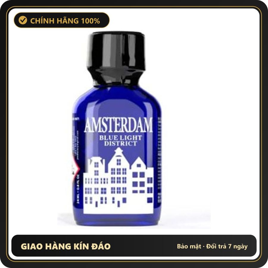 Popper Chính Hãng Tăng Cảm Xúc Cho Cuộc Yêu Popper Amsterdam Blue Light District 24ml - Snapshop Chính Hãng