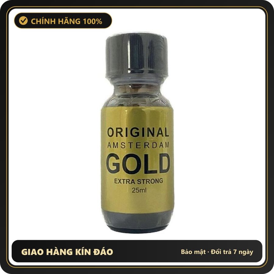 Popper Chính Hãng Tăng Cảm Xúc Cho Cuộc Yêu Popper Original Amsterdam Gold Extra Strong 25ml - Snapshop Chính Hãng