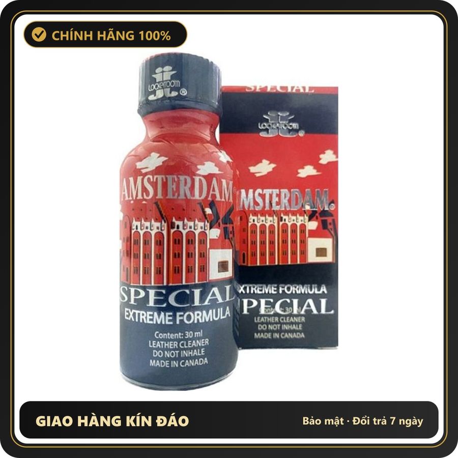 Popper Chính Hãng Tăng Cảm Xúc Cho Cuộc Yêu Popper Amsterdam Special Extreme Formula 30ml (JJ) - Snapshop Chính Hãng