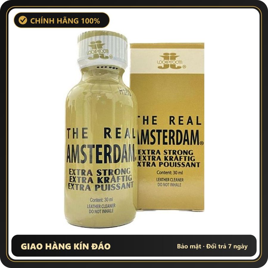 Popper Chính Hãng Tăng Cảm Xúc Cho Cuộc Yêu Popper Real Amsterdam Extra Strong New Formula 30ml (JJ) - Snapshop Chính Hãng