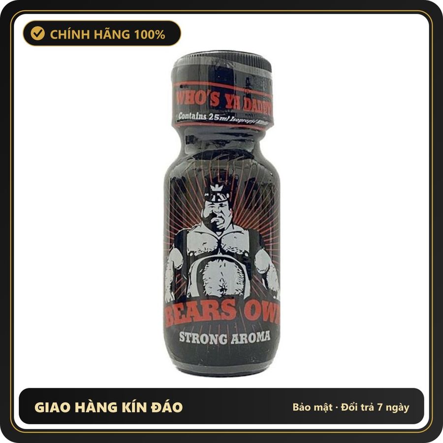 Popper Chính Hãng Tăng Cảm Xúc Cho Cuộc Yêu Popper Bears Own Strong Aroma 25ml - Snapshop Chính Hãng