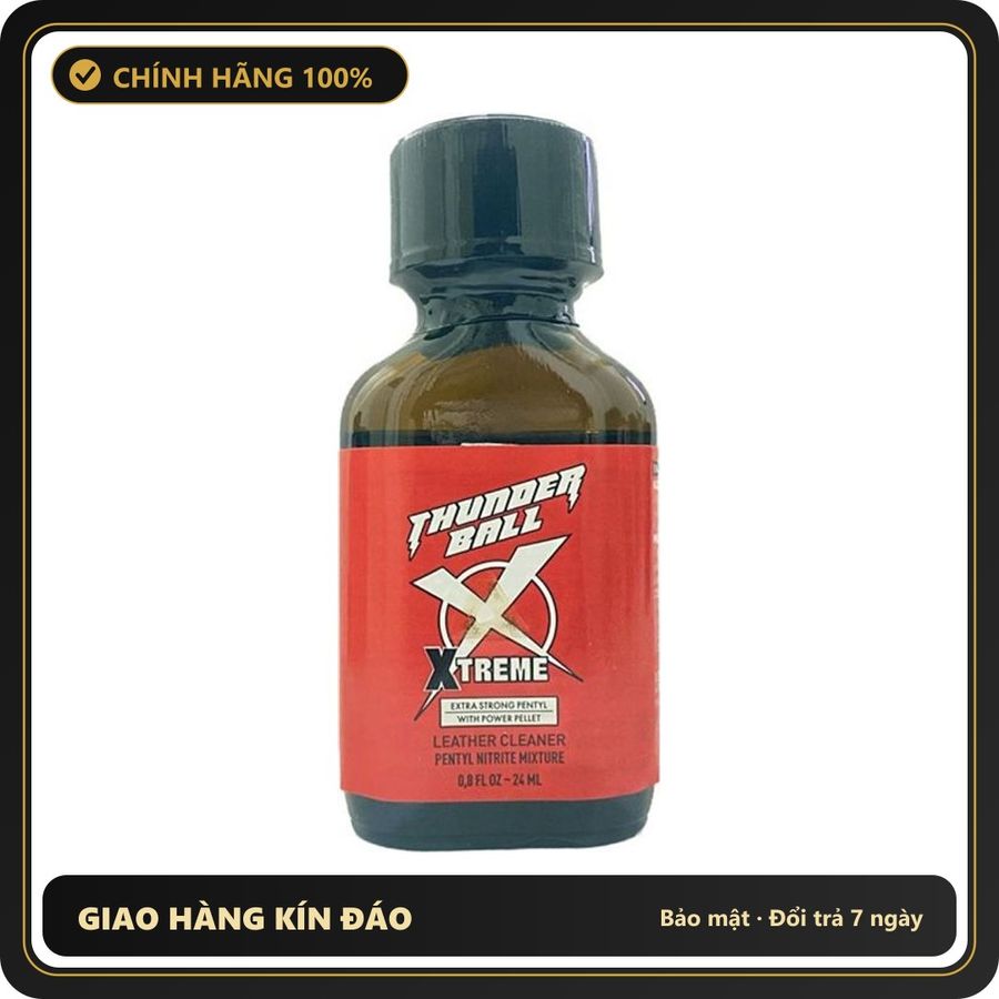 Popper Chính Hãng Tăng Cảm Xúc Cho Cuộc Yêu Popper Thunder Ball Extreme Strong Red 24ml - Snapshop Chính Hãng