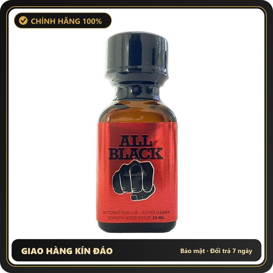 Popper Chính Hãng Tăng Cảm Xúc Cho Cuộc Yêu Popper All Black 24ml - Snapshop Chính Hãng