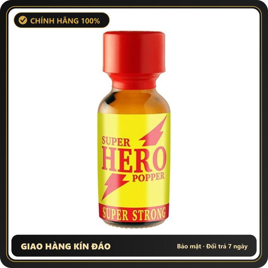Popper Chính Hãng Tăng Cảm Xúc Cho Cuộc Yêu Popper Super Hero Super Strong 25ml - Snapshop Chính Hãng