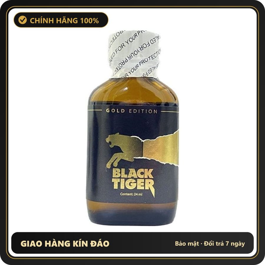 Popper Chính Hãng Tăng Cảm Xúc Cho Cuộc Yêu Popper Black Tiger Gold 24ml - Snapshop Chính Hãng