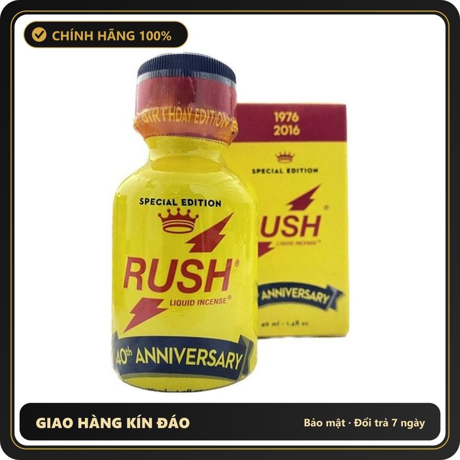 Popper Chính Hãng Tăng Cảm Xúc Cho Cuộc Yêu Popper Rush Anniversary 40ml - Snapshop Chính Hãng