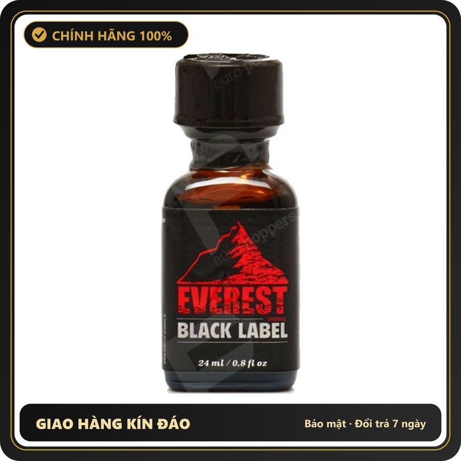 Popper Chính Hãng Tăng Cảm Xúc Cho Cuộc Yêu Popper Everest Black Label 24ml - Snapshop Chính Hãng