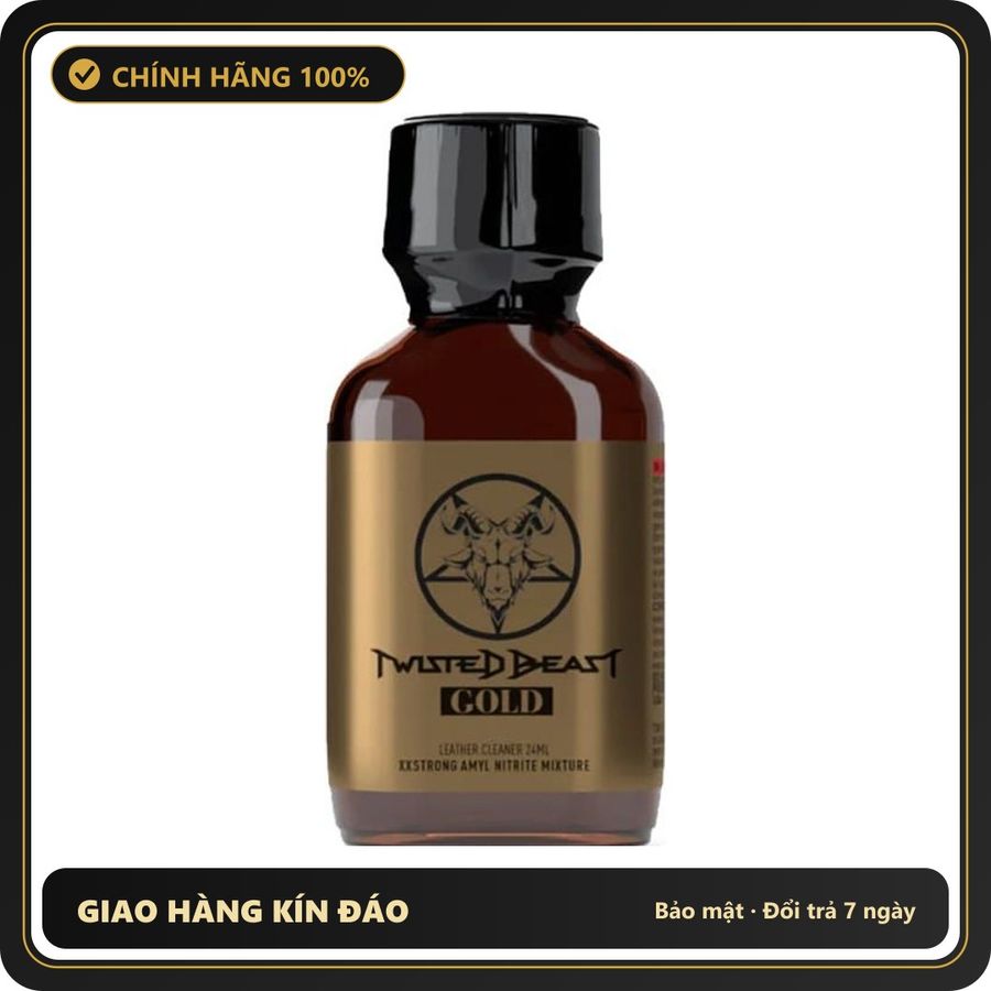 Popper Chính Hãng Tăng Cảm Xúc Cho Cuộc Yêu Popper Twisted Beast Gold 24ml - Snapshop Chính Hãng