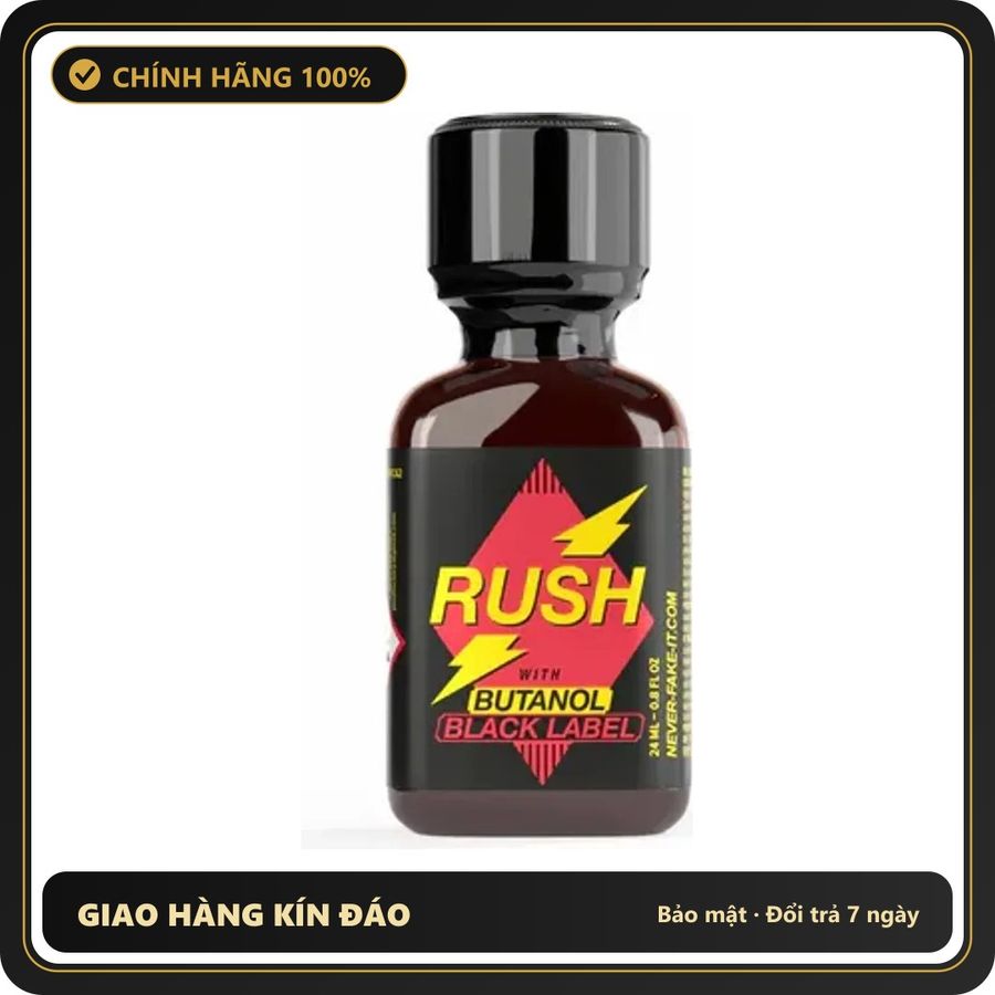 Popper Chính Hãng Tăng Cảm Xúc Cho Cuộc Yêu Popper Rush Butanol Black Label 24ml - Snapshop Chính Hãng