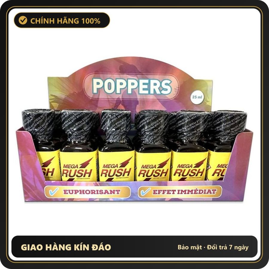 Tinh Dầu Hít Thư Giãn Dành Cho Người Lớn Popper Mega Rush 25ml - Snapshop Chính Hãng