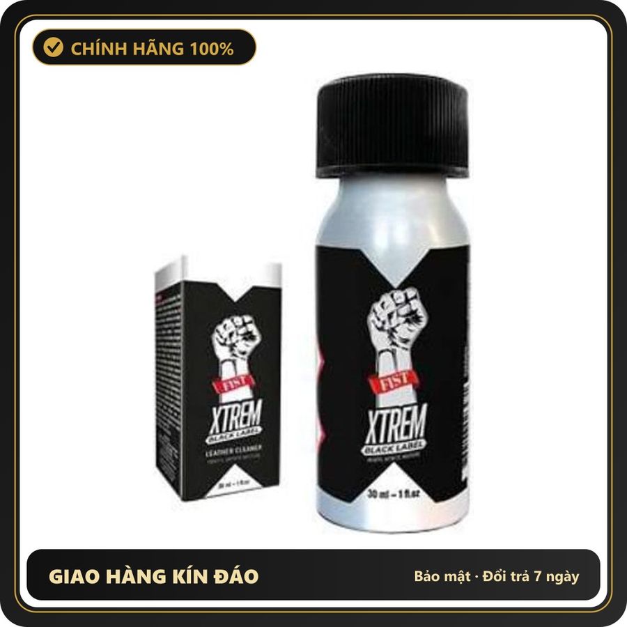 Popper Chính Hãng Tăng Cảm Xúc Cho Cuộc Yêu Popper Fist XTREM Black Label 30ml - Snapshop Chính Hãng