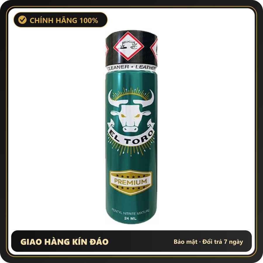 Popper Chính Hãng Tăng Cảm Xúc Cho Cuộc Yêu Popper El Toro Premium Tube 24ml - Snapshop Chính Hãng