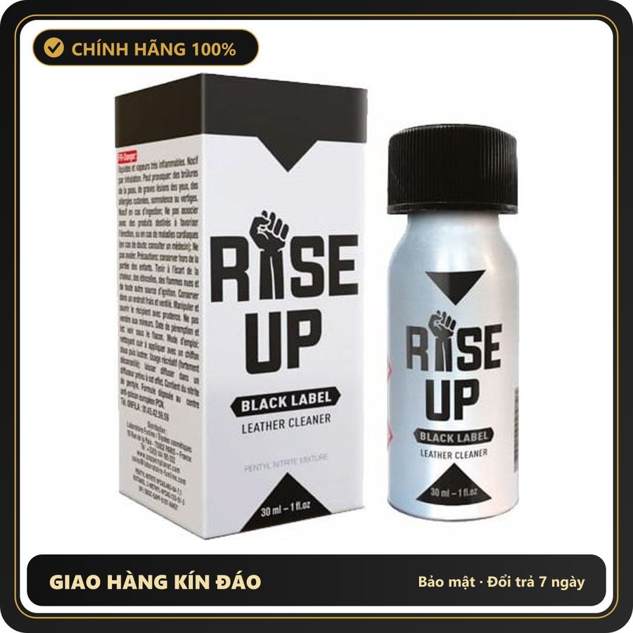 Popper Chính Hãng Tăng Cảm Xúc Cho Cuộc Yêu Popper Rise Up Black Label 30ml - Snapshop Chính Hãng