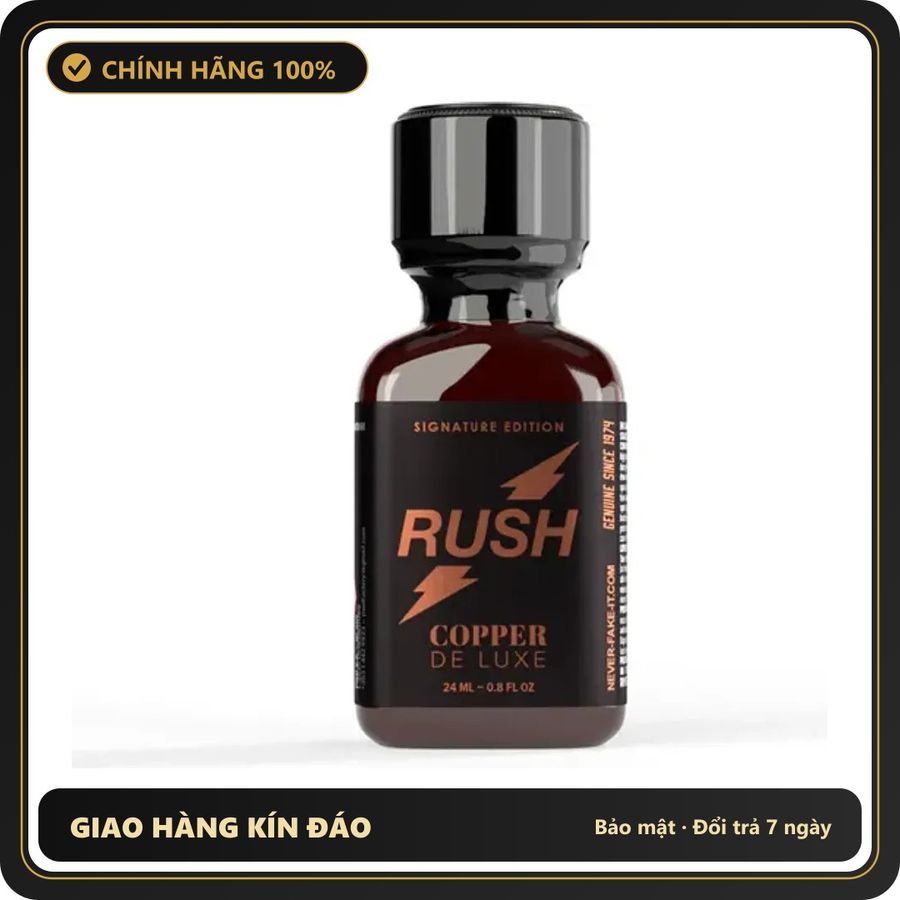 Popper Chính Hãng Tăng Cảm Xúc Cho Cuộc Yêu Popper Rush Copper Deluxe 24ml - Snapshop Chính Hãng