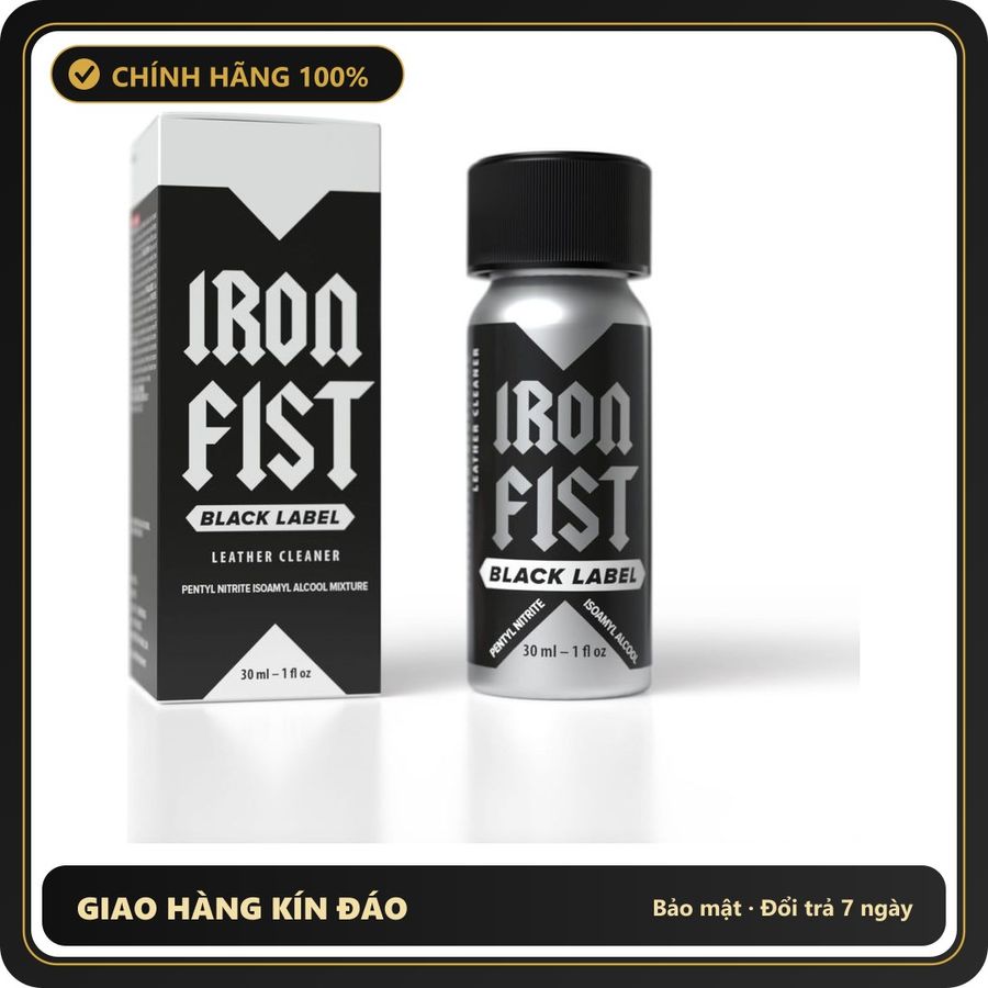 Popper Chính Hãng Tăng Cảm Xúc Cho Cuộc Yêu Popper Iron Fist Black Label 24ml - Snapshop Chính Hãng
