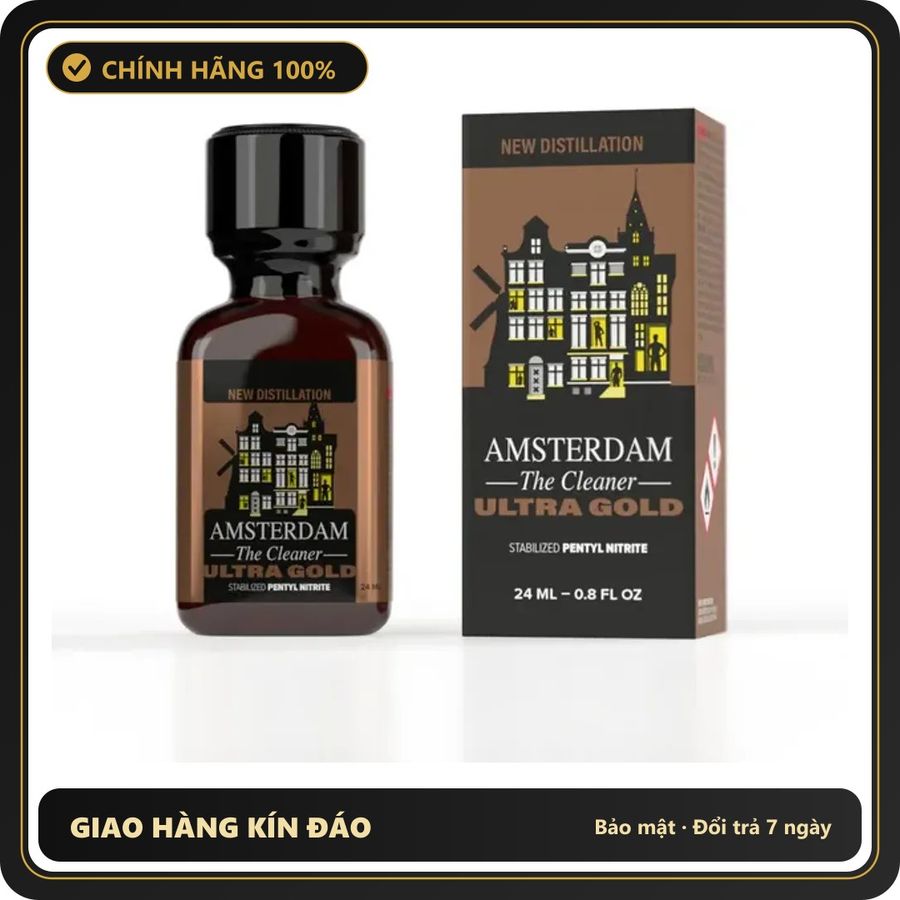 Popper Chính Hãng Tăng Cảm Xúc Cho Cuộc Yêu Popper Amsterdam Ultra Gold 24ml - Snapshop Chính Hãng