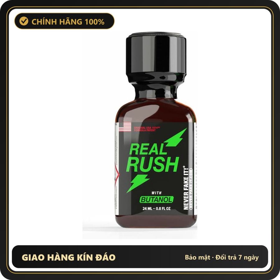 Popper Chính Hãng Tăng Cảm Xúc Cho Cuộc Yêu Popper Real Rush Butanol 24ml - Snapshop Chính Hãng