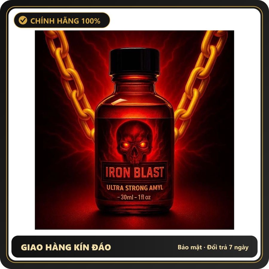 Tinh Dầu Hít Thư Giãn Dành Cho Người Lớn Popper Iron Blast Ultra 30ml - Snapshop Chính Hãng